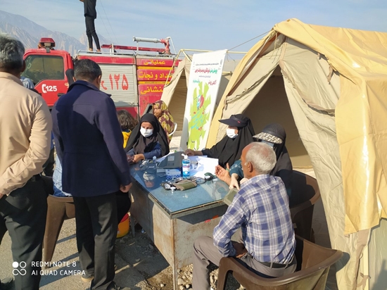 برپایی ایستگاه سیار در روستای شمیل  
